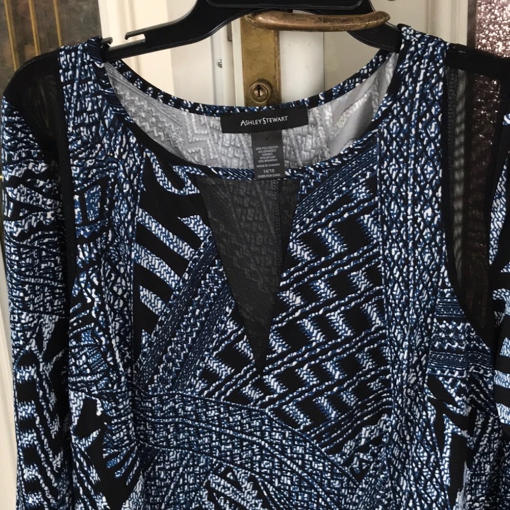 Black and blue casual wear